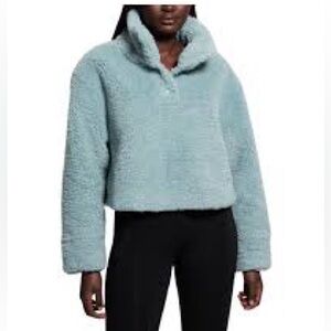 GUESS Midge Sherpa Anorak Oversized Pullover Jacket Small